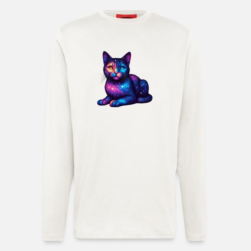 Katze - Langarmshirt - made by SPREAD  - OFF WHITE
