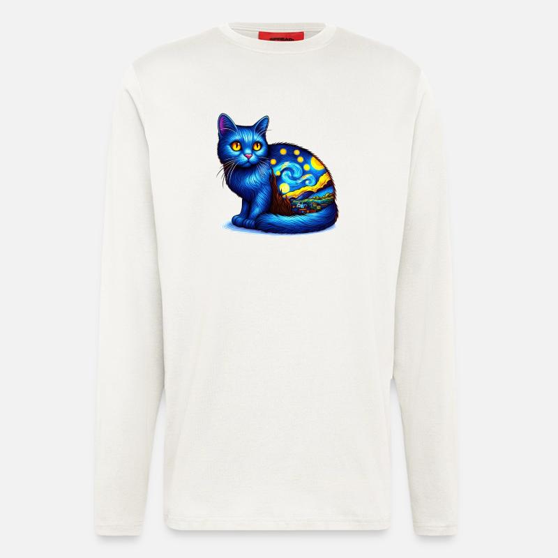 Katze - Langarmshirt - made by SPREAD  - OFF WHITE