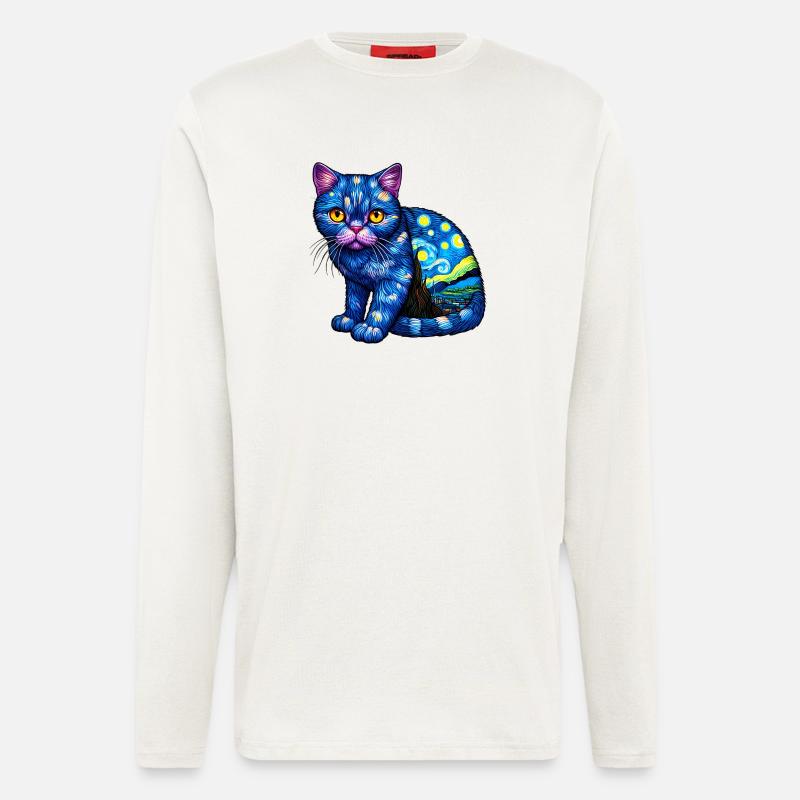 Katze - Langarmshirt - made by SPREAD  - OFF WHITE