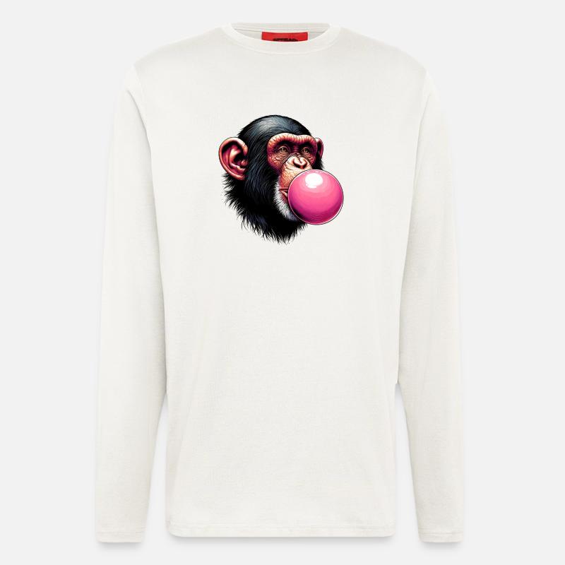 Monkey - Longsleeve - made by SPREAD  - OFF WHITE