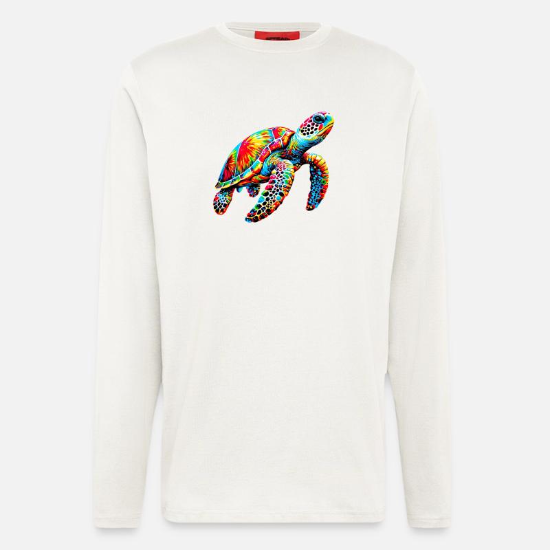 Schildkröte - Langarmshirt - made by SPREAD  - OFF WHITE