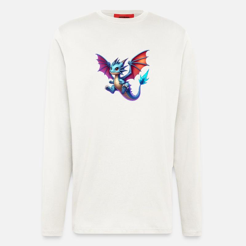 Drache - Langarmshirt - made by SPREAD - OFF WHITE