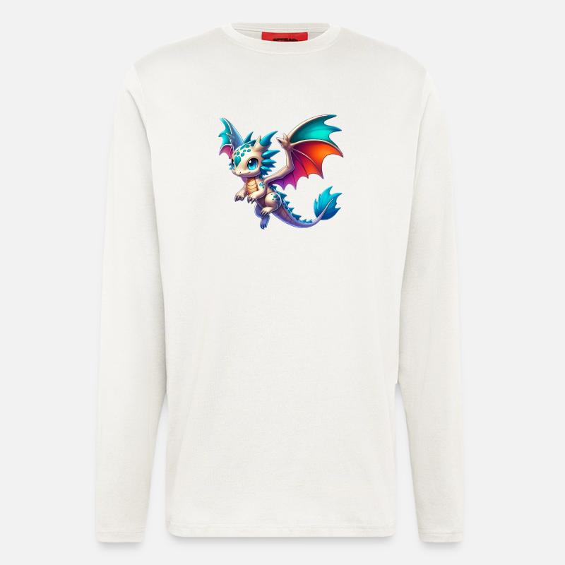 Drache - Langarmshirt - made by SPREAD  - OFF WHITE