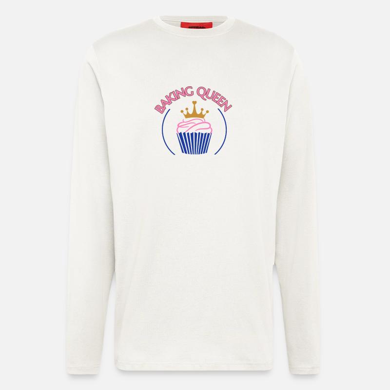 Baking Queen customizable - Longsleeve - made by SPREAD  - OFF WHITE