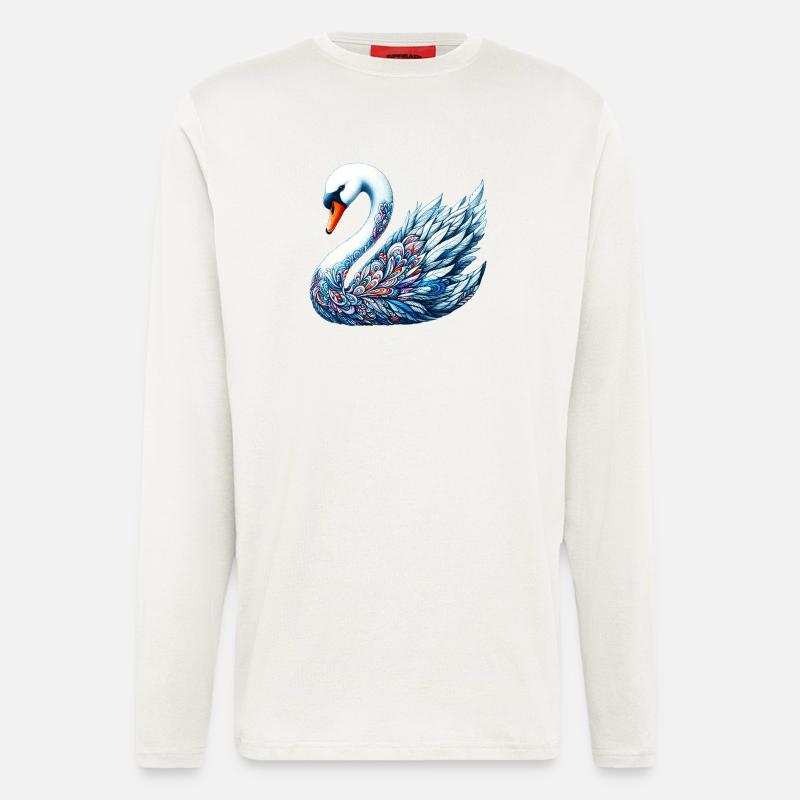 Schwan - Langarmshirt - made by SPREAD  - OFF WHITE