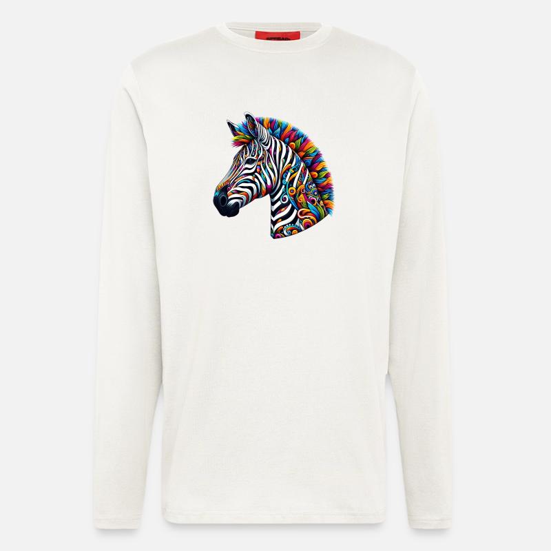 Zebra - Langarmshirt - made by SPREAD  - OFF WHITE