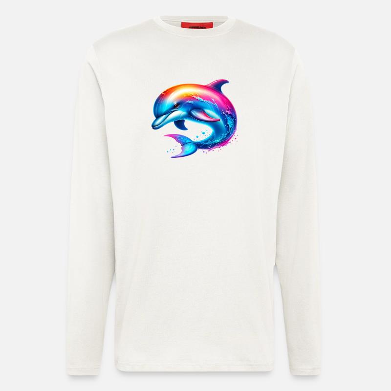 Delfin - Langarmshirt - made by SPREAD  - OFF WHITE