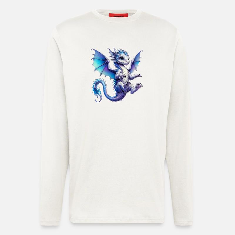 Drache - Langarmshirt - made by SPREAD  - OFF WHITE