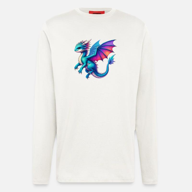 Drache - Langarmshirt - made by SPREAD - OFF WHITE