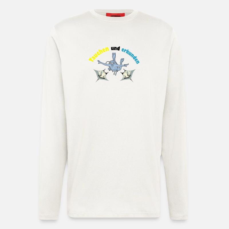 Dive and explore - Longsleeve - made by SPREAD  - OFF WHITE