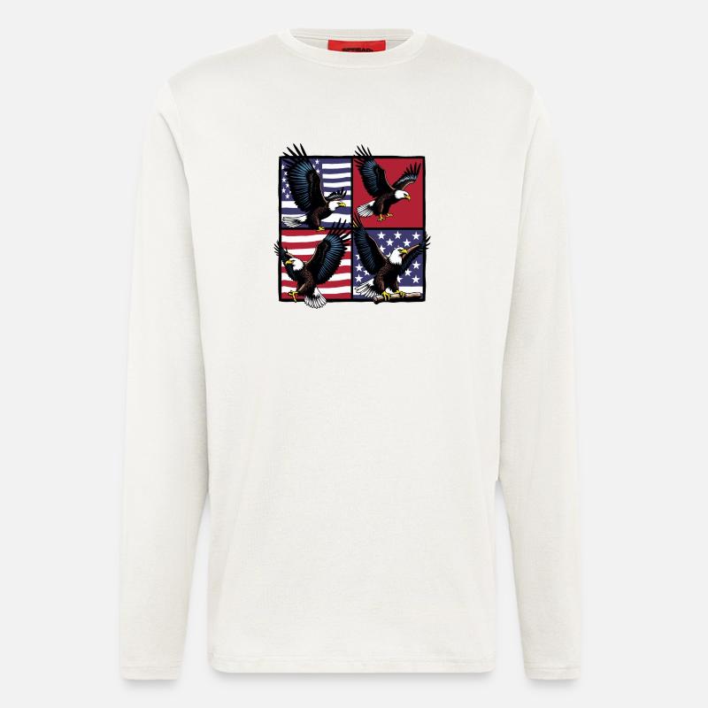 Bald eagle - Longsleeve - made by SPREAD  - OFF WHITE