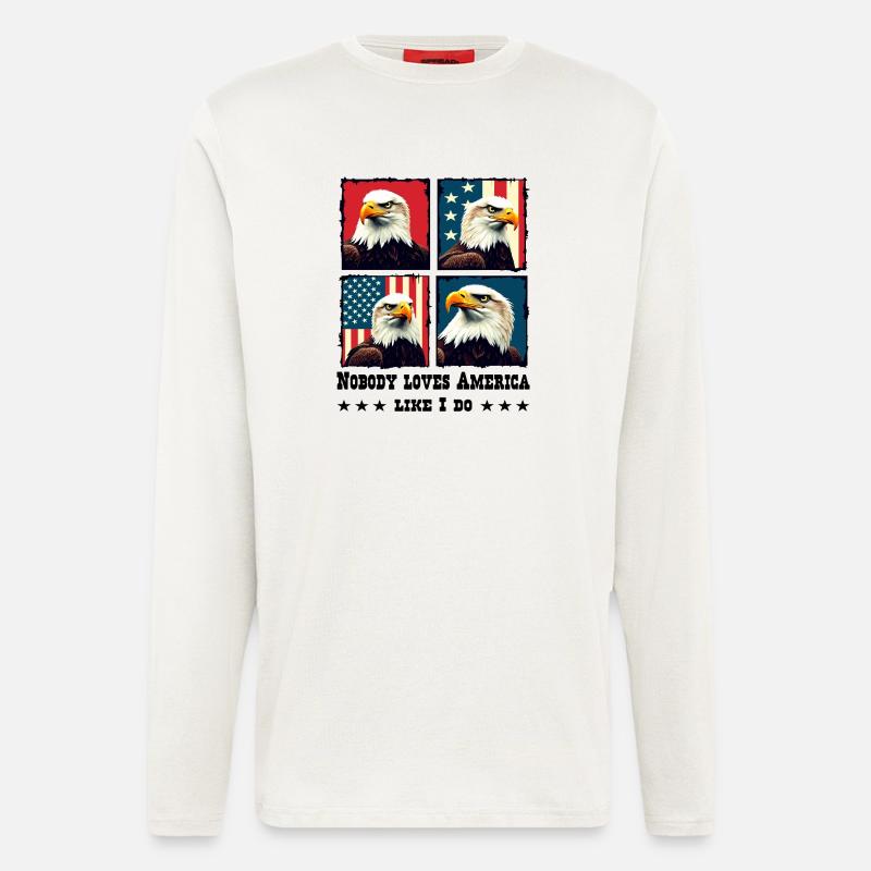 Bald eagle - Longsleeve - made by SPREAD  - OFF WHITE