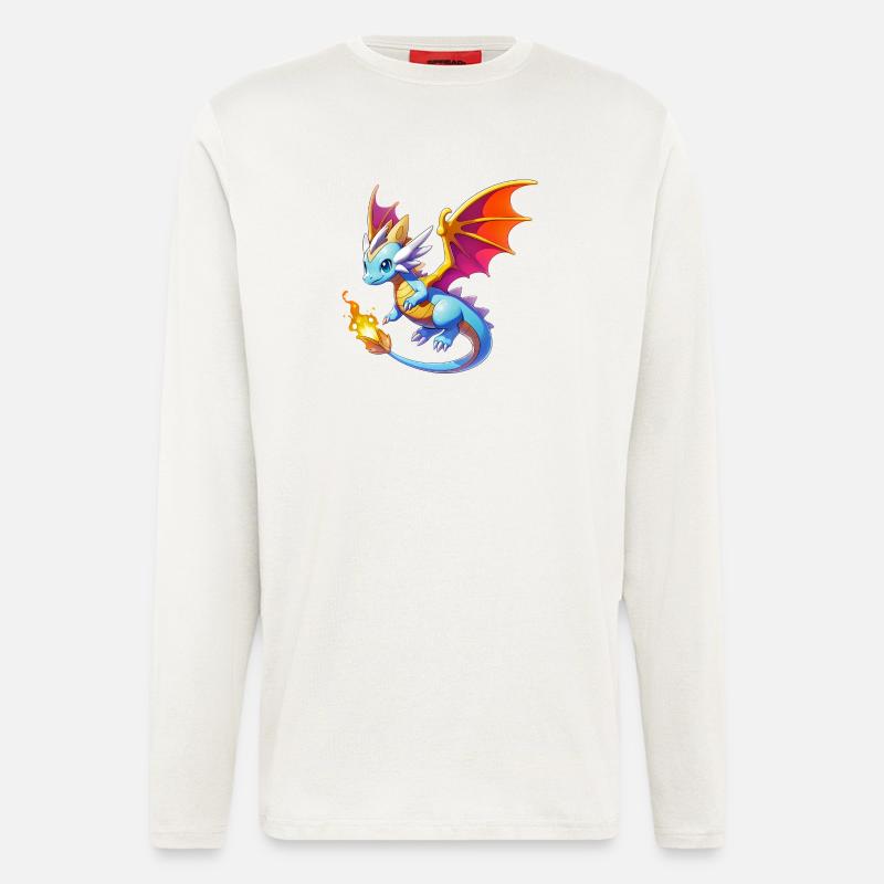 Drache - Langarmshirt - made by SPREAD  - OFF WHITE