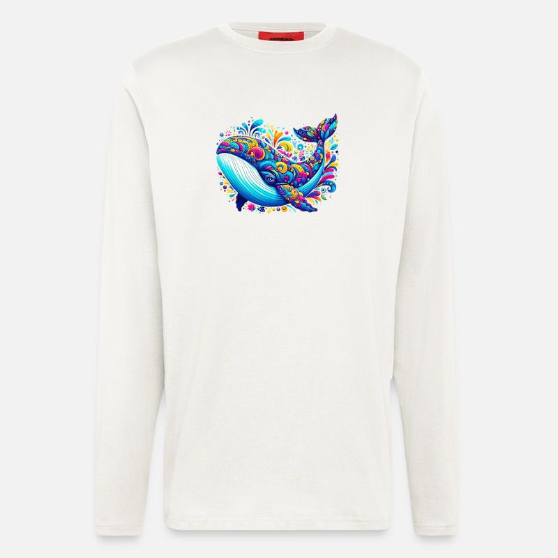 Wal - Langarmshirt - made by SPREAD  - OFF WHITE