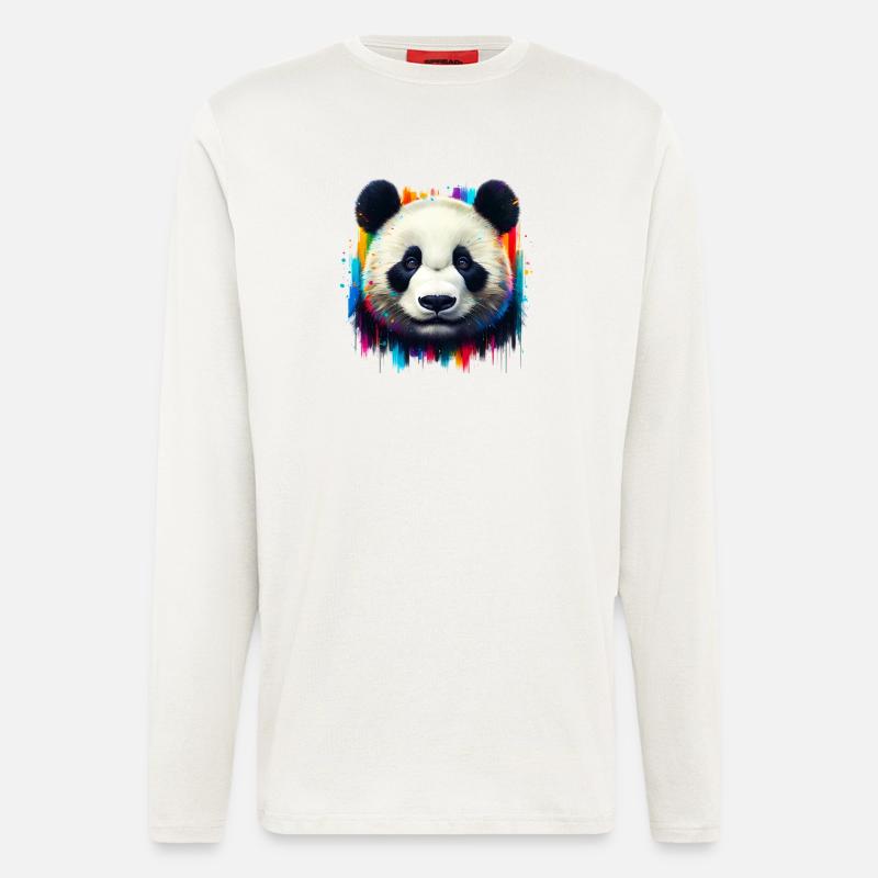 Panda - Langarmshirt - made by SPREAD  - OFF WHITE
