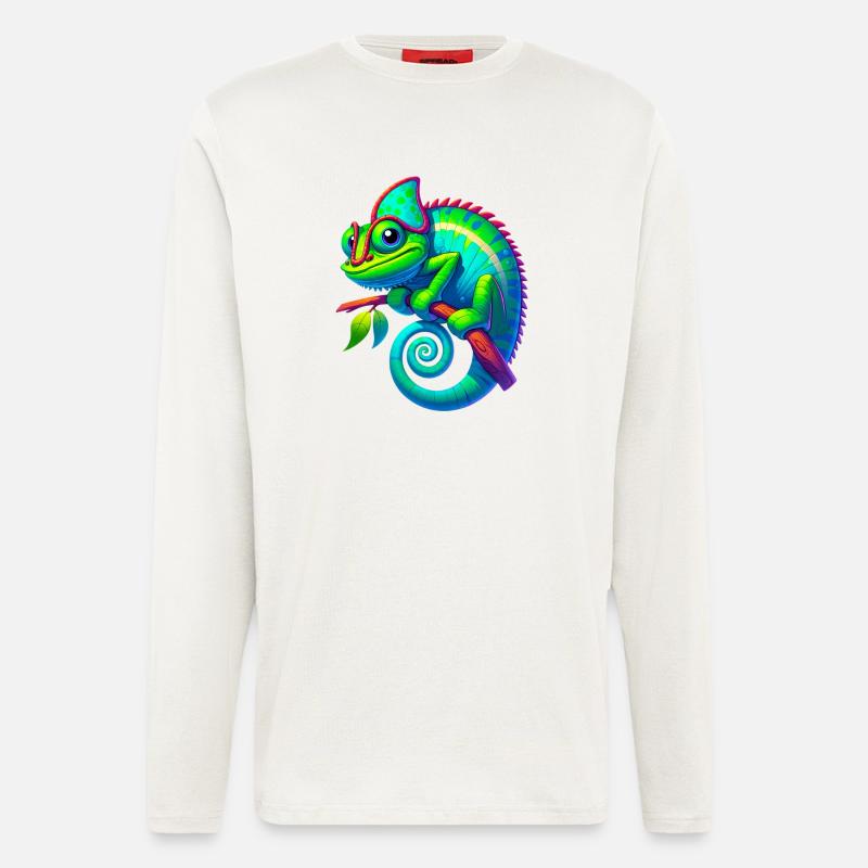 Chamäleon - Langarmshirt - made by SPREAD  - OFF WHITE