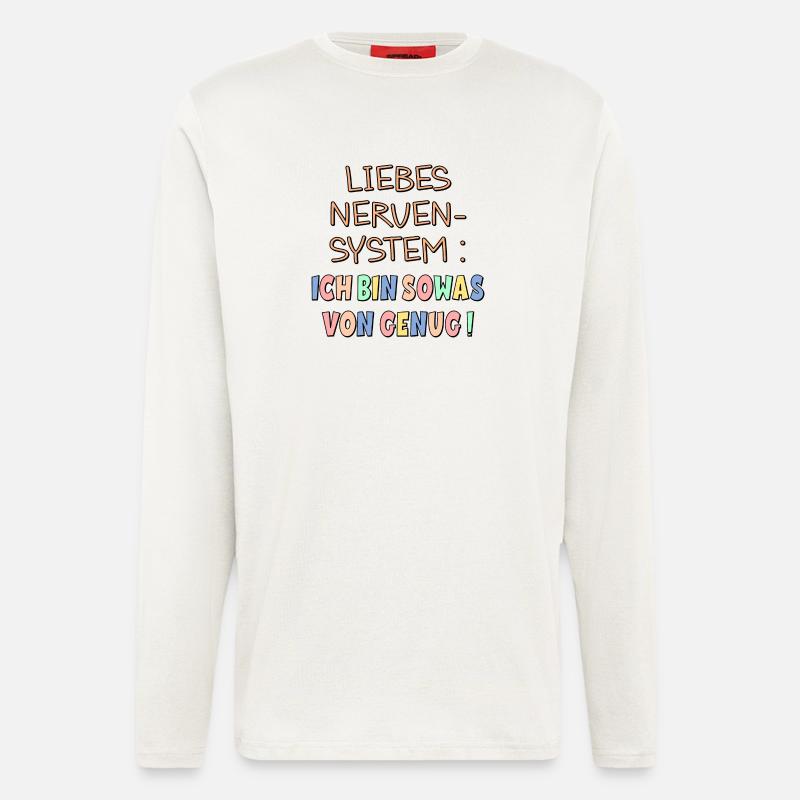 NERVENSYSTEM - ICH BIN GENUG - Langarmshirt - made by SPREAD  - OFF WHITE
