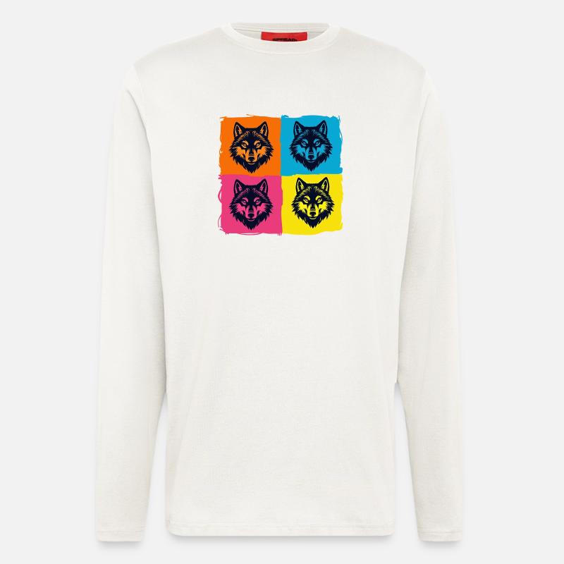 Wölfe - Langarmshirt - made by SPREAD  - OFF WHITE
