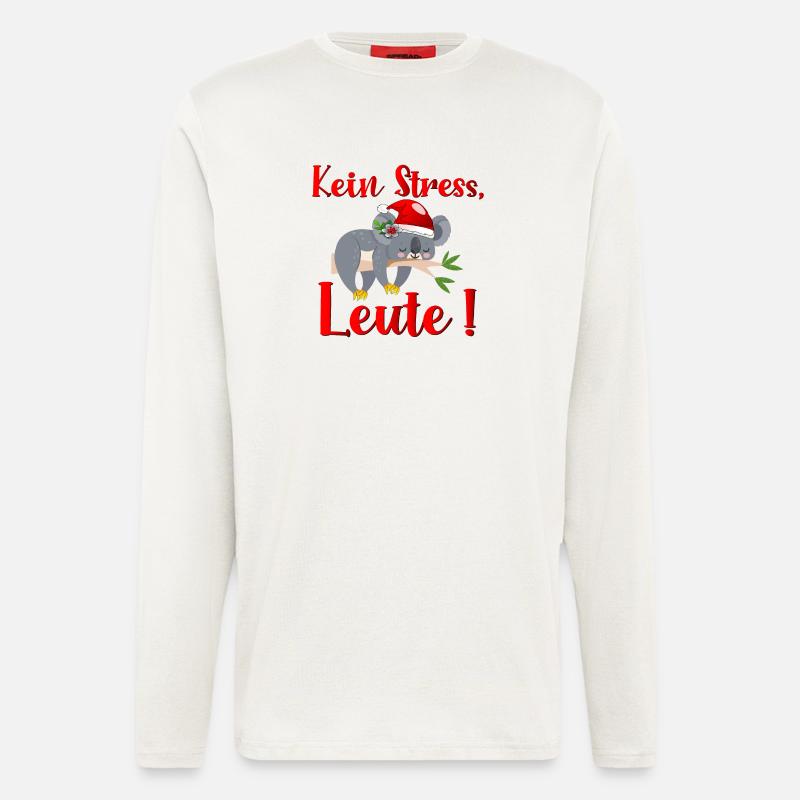 WEIHNACHTEN STRESS KOALA BÄR - Langarmshirt - made by SPREAD  - OFF WHITE