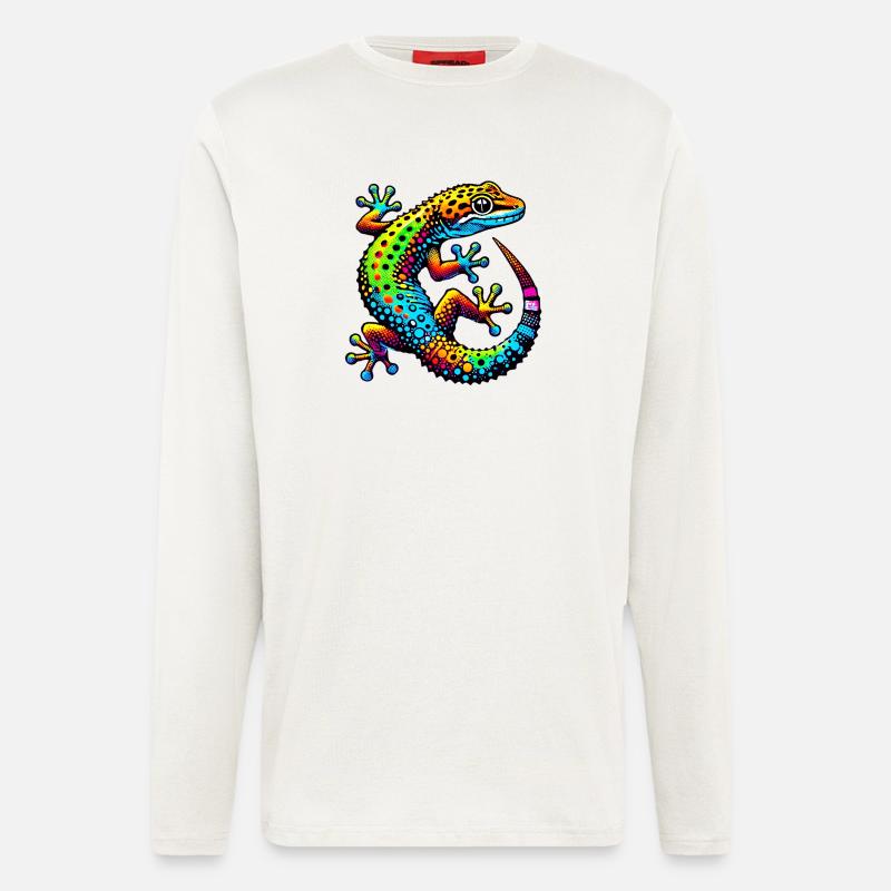 Gecko - Langarmshirt - made by SPREAD - OFF WHITE
