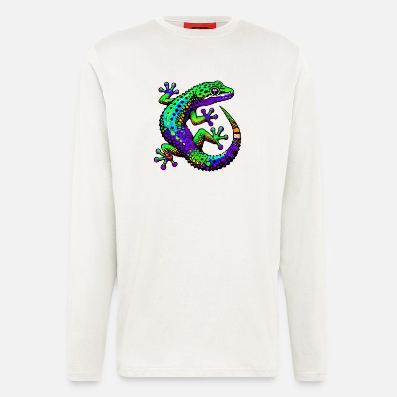 Gecko - Langarmshirt - made by SPREAD  - OFF WHITE