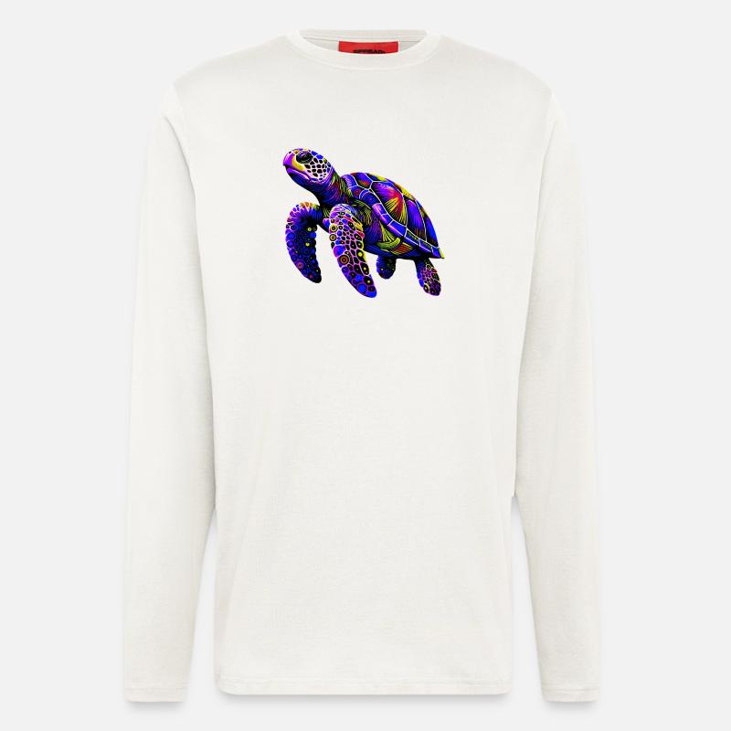 Schildkröte - Langarmshirt - made by SPREAD  - OFF WHITE