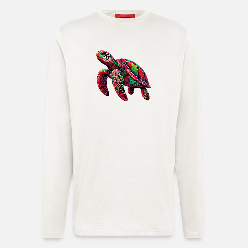 Schildkröte - Langarmshirt - made by SPREAD - OFF WHITE