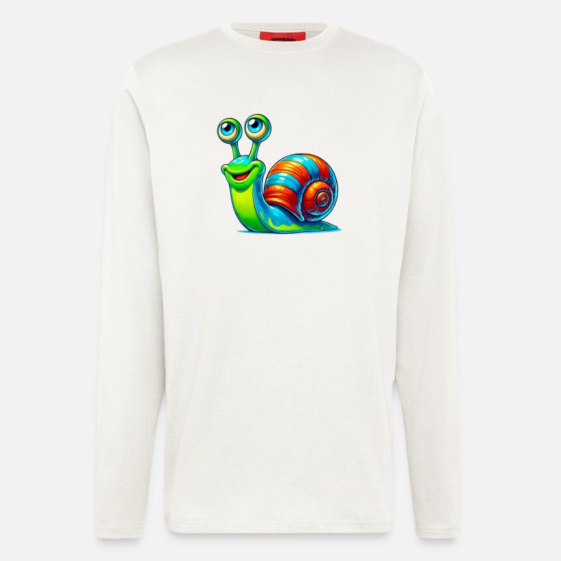 Schnecke - Langarmshirt - made by SPREAD - OFF WHITE