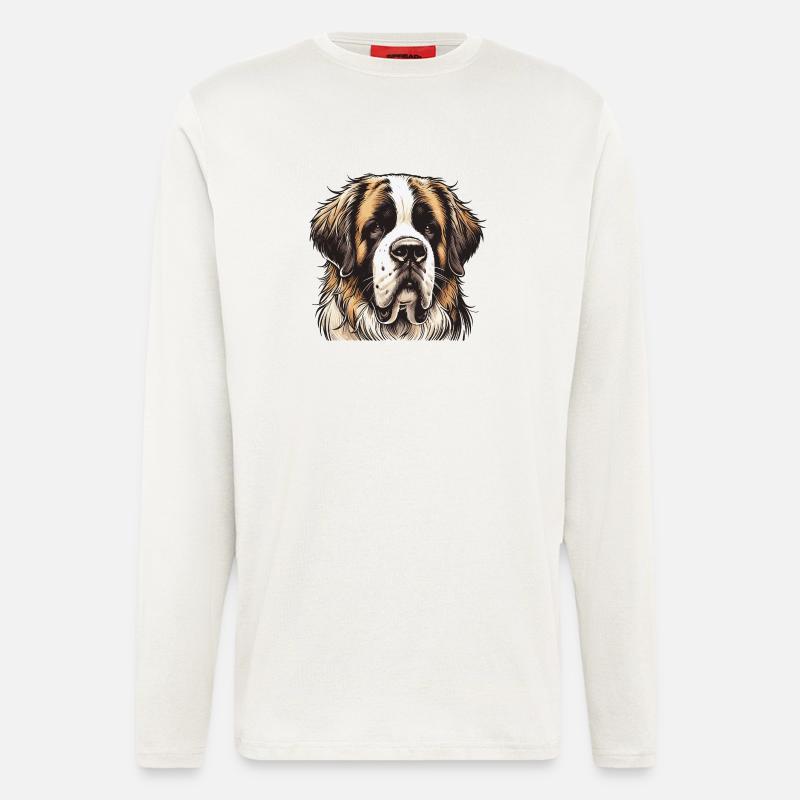 Bernhardiner - Langarmshirt - made by SPREAD  - OFF WHITE