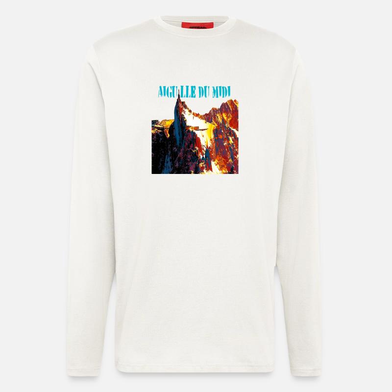 Aiguille du Midi - Langarmshirt - made by SPREAD  - OFF WHITE