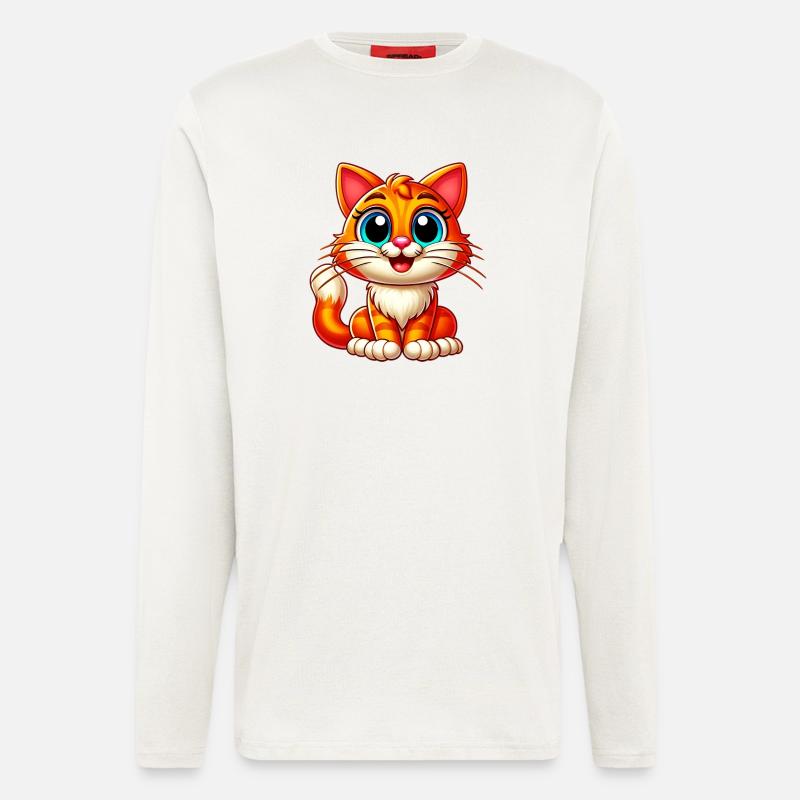 Katze - Langarmshirt - made by SPREAD  - OFF WHITE