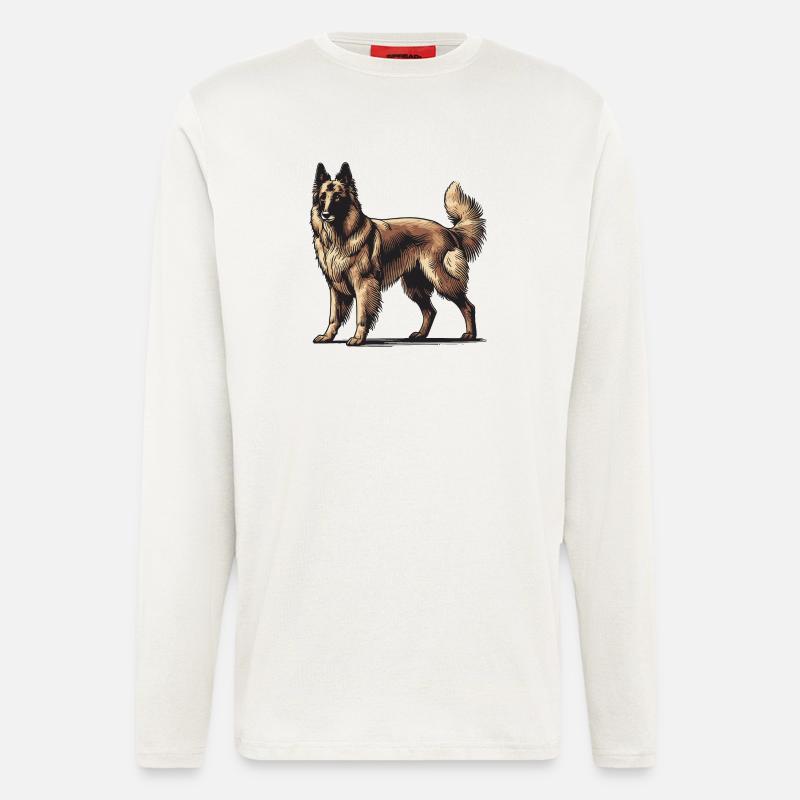Schäferhund - Langarmshirt - made by SPREAD  - OFF WHITE