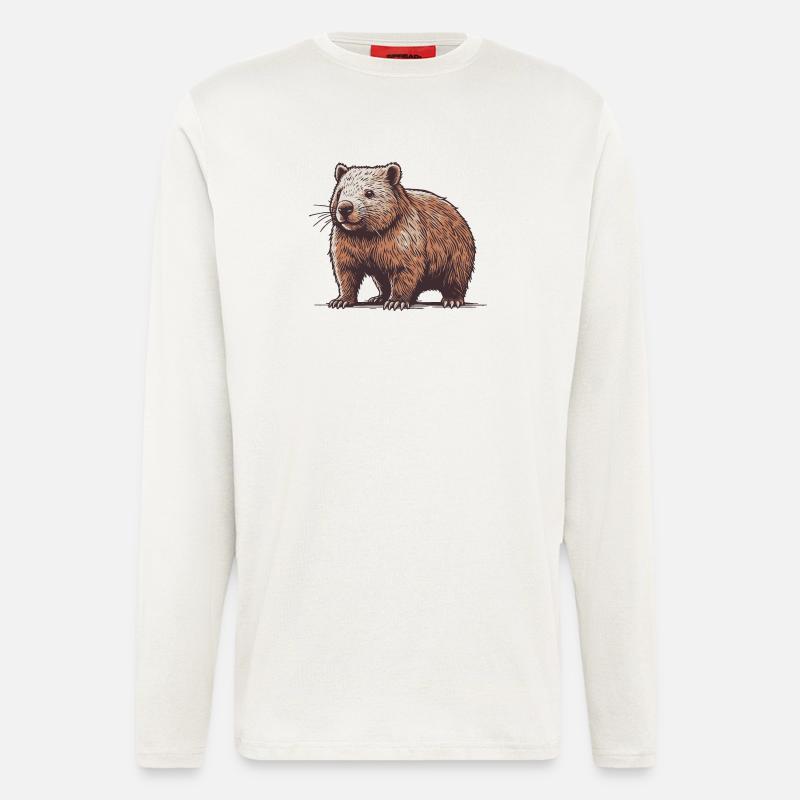 Wombat - Langarmshirt - made by SPREAD  - OFF WHITE