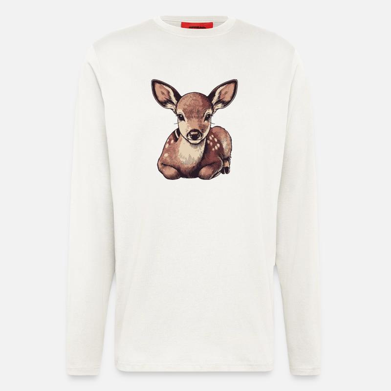 Reh - Langarmshirt - made by SPREAD  - OFF WHITE