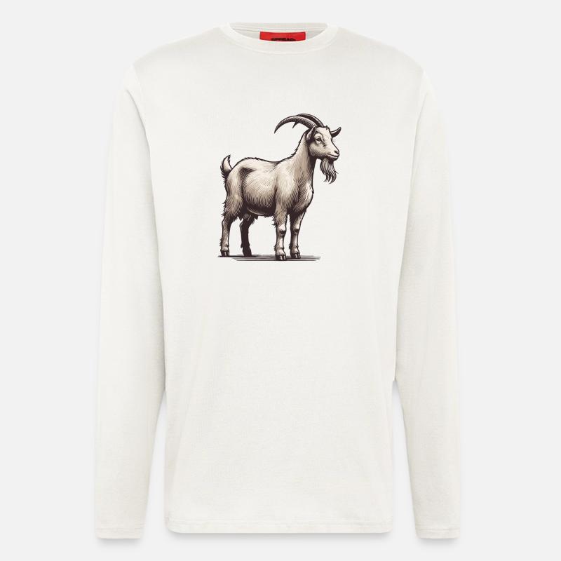 Ziege - Langarmshirt - made by SPREAD  - OFF WHITE
