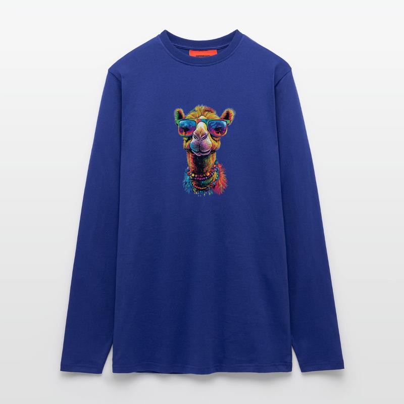 Kamel Dromedar Trampeltier Camel Geschenk Kamele Langarmshirt - made by SPREAD 