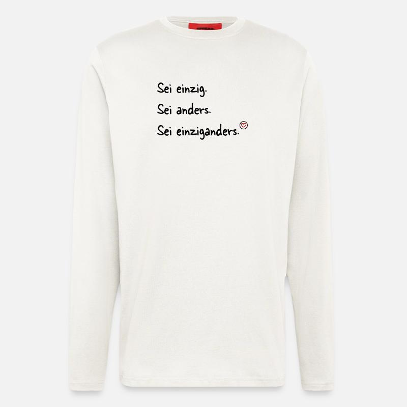 Sei einziganders - Langarmshirt - made by SPREAD  - OFF WHITE