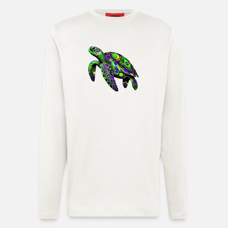 Schildkröte - Langarmshirt - made by SPREAD  - OFF WHITE