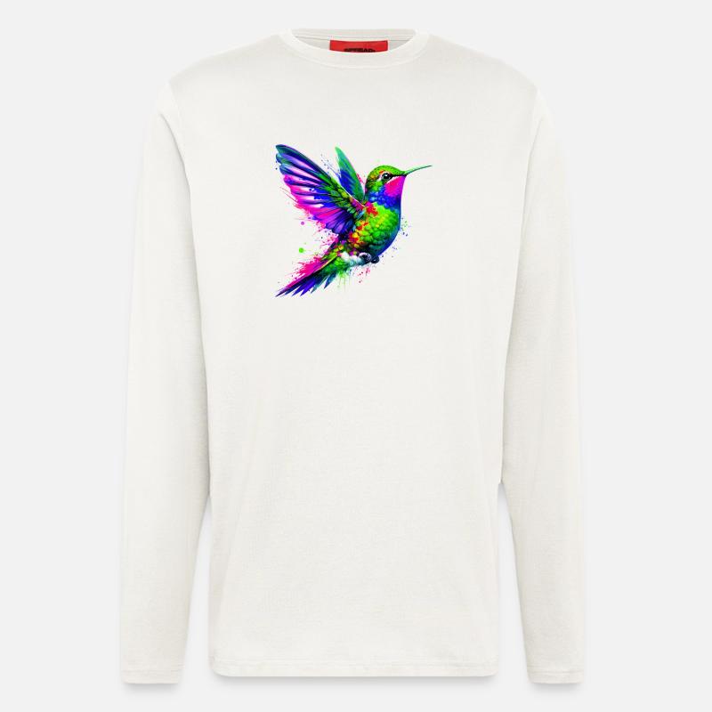 Hummingbird - Longsleeve - made by SPREAD  - OFF WHITE