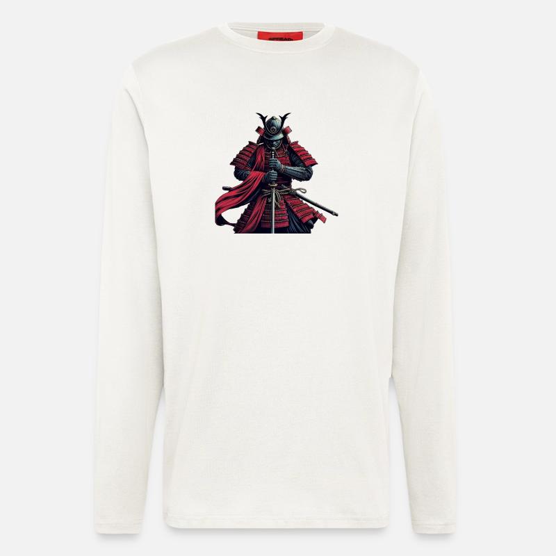 Bushido des Samurai-Kriegers - Langarmshirt - made by SPREAD  - OFF WHITE