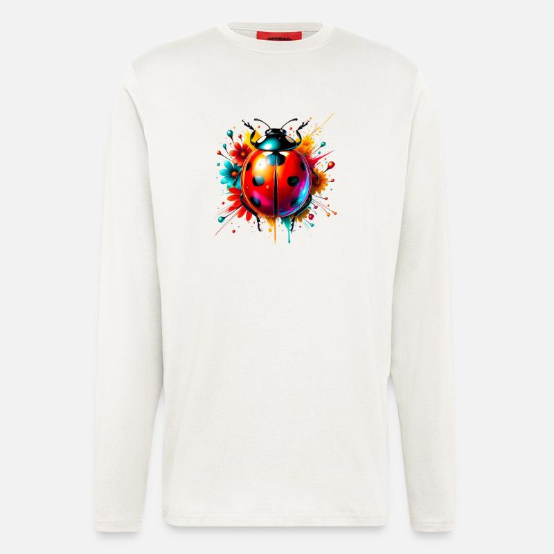Marienkäfer - Langarmshirt - made by SPREAD  - OFF WHITE