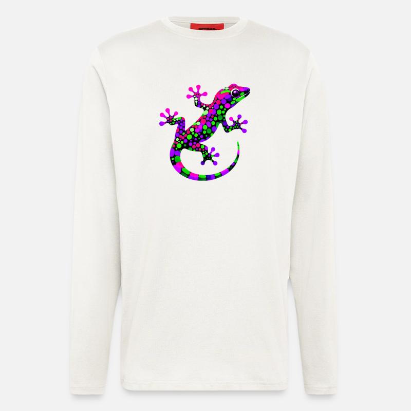 Gecko - Langarmshirt - made by SPREAD  - OFF WHITE