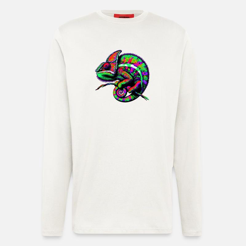 Chamäleon - Langarmshirt - made by SPREAD  - OFF WHITE