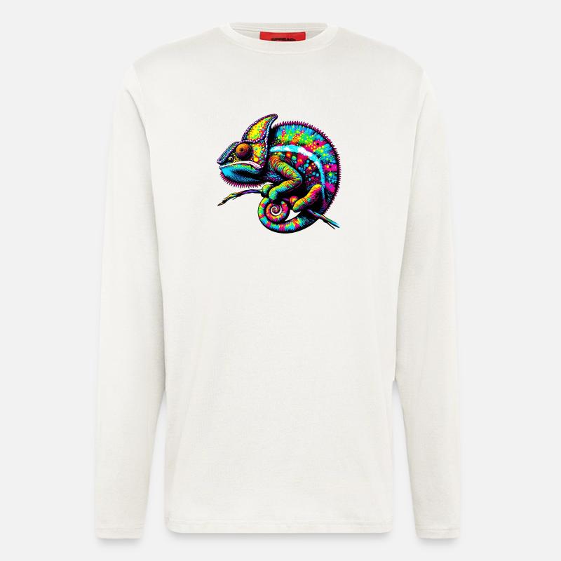 Chamäleon - Langarmshirt - made by SPREAD  - OFF WHITE