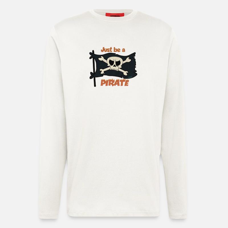 Just Be A Pirate - Langarmshirt - made by SPREAD  - OFF WHITE