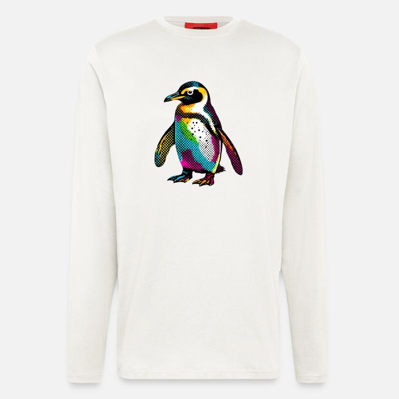Pinguin - Langarmshirt - made by SPREAD  - OFF WHITE