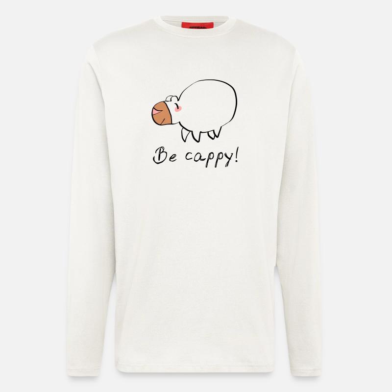 Don't worry - be cappy - Langarmshirt - made by SPREAD  - OFF WHITE