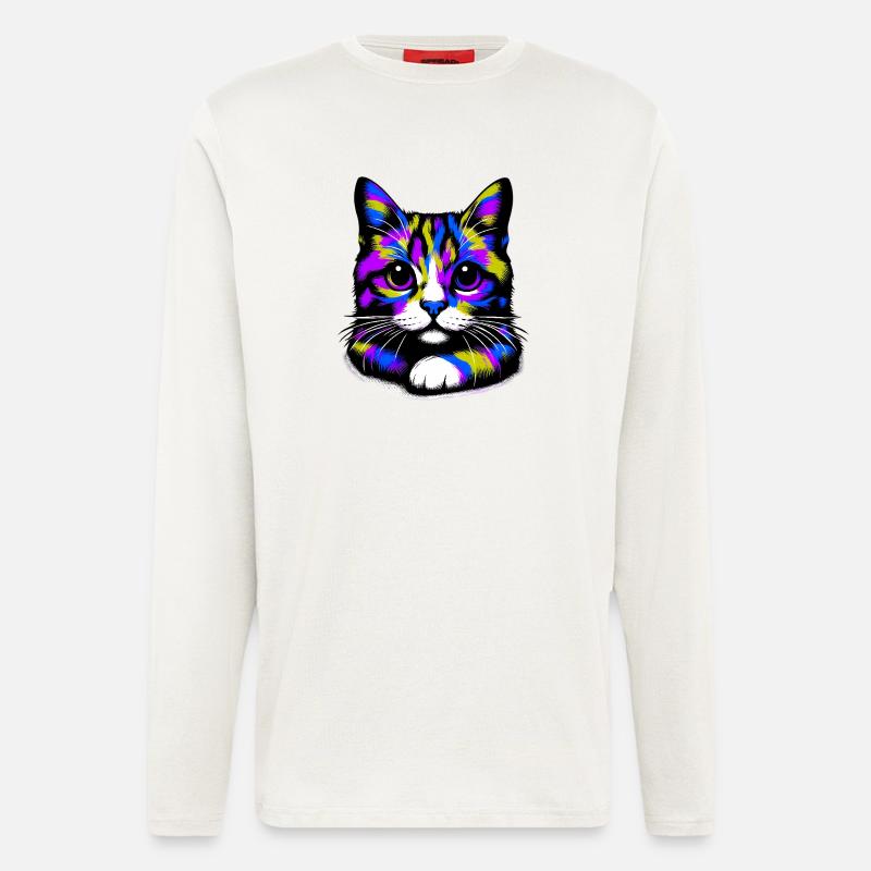 Katze - Langarmshirt - made by SPREAD  - OFF WHITE