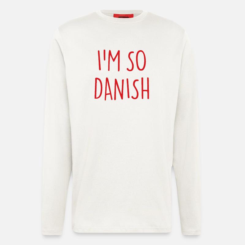 I'M SO DANISH Denmark Dänemark - Langarmshirt - made by SPREAD  - OFF WHITE