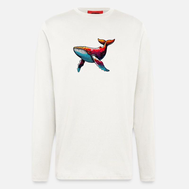 Wal - Langarmshirt - made by SPREAD  - OFF WHITE